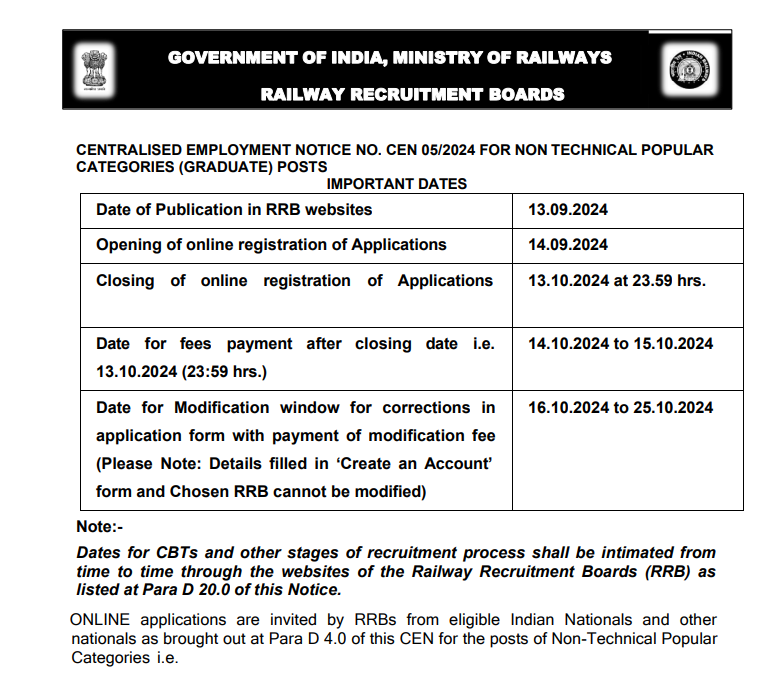 rrb cen 5 various post 2024.png